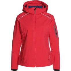 CMP WOMEN JACKET ZIP HOOD Kurtka Softshell ibisco/inchiostro. Czerwone kurtki damskie marki CMP, z elastanu. Za 339,00 zł.