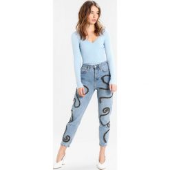 Swetry klasyczne damskie: Miss Selfridge LATTICE BACK Sweter blue