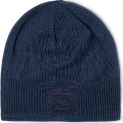 Czapka SALOMON - Logo Beanie C11405 10 S0 Poseidon. Niebieskie czapki męskie Salomon, bez wzorów, z poliesteru. Za 89,00 zł.