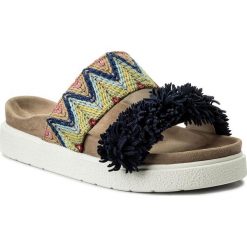 Klapki damskie: Klapki INUIKII – Raffia Colored 3020 Blue