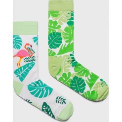 Answear - Skarpetki (2-pack). Szare skarpetki damskie ANSWEAR, bez wzorów, z elastanu. Za 29,90 zł.