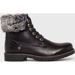 Wrangler - Buty. Czarne buty sportowe damskie Wrangler, bez wzorów, ze skóry, sportowe. W wyprzedaży za 379,90 zł.