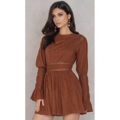 Sukienki: Free People Sukienka Mini Victorian Waisted - Brown