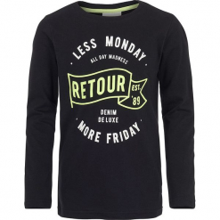 Koszulka w kolorze czarnym. Białe t-shirty chłopięce z długim rękawem marki UP ALL NIGHT, z bawełny. W wyprzedaży za 49,95 zł.
