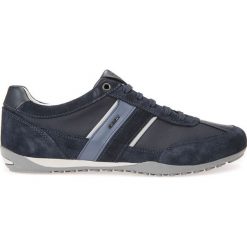Geox - Buty. Niebieskie buty sportowe męskie Geox, ze skóry, na sznurówki. Za 429,90 zł.