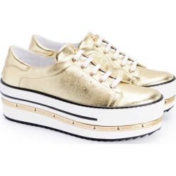 Patrizia Pepe Sneakersy. Trampki i tenisówki damskie Patrizia Pepe, ze skóry. Za 389,00 zł.