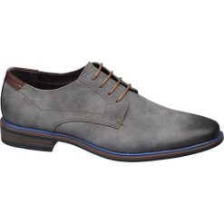 Eleganckie buty męskie Venice popielate. Szare buty wizytowe męskie marki Venice, z materiału, na sznurówki. Za 119,90 zł.
