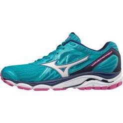 Buty Mizuno Wave Inspire 14 W Biało-Błękitne. Niebieskie buty sportowe damskie marki Mizuno, bez wzorów, z gumy, do biegania, mizuno wave. Za 399,99 zł.