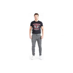 Spodnie męskie dresowe z kieszeniami, klasyczne, ze ściągaczami. Szare spodnie dresowe męskie TXM, z dresówki. Za 24,99 zł.