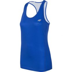 Damski top sportowy 4F Dry Control Blue. Niebieskie topy sportowe damskie marki Astratex, z tkaniny, z okrągłym kołnierzem. Za 49,00 zł.