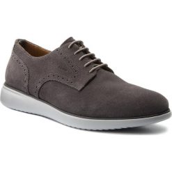 Półbuty GEOX - U Winfred A U824CA 00022 C9002 Dk Grey. Szare derby męskie Geox, ze skóry. W wyprzedaży za 349,00 zł.