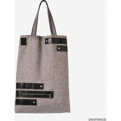 Torebki klasyczne damskie: striped light grey