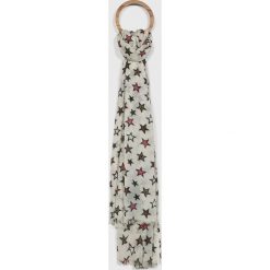 Scotch & Soda - Szal. Białe szaliki damskie marki Scotch & Soda, bez wzorów, z wełny. W wyprzedaży za 179,90 zł.