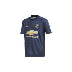 T-shirty z krótkim rękawem Dziecko adidas Trzecia koszulka Manchester United. Niebieskie t-shirty chłopięce marki Adidas, bez wzorów, z krótkim rękawem. Za 279,00 zł.