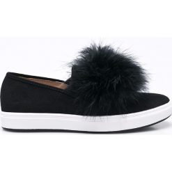 Steve Madden - Tenisówki Emily. Czarne trampki i tenisówki damskie Steve Madden, bez wzorów, z gumy, bez zapięcia. W wyprzedaży za 99,90 zł.