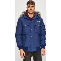 The North Face - Kurtka puchowa. Niebieskie płaszcze męskie The North Face, xl, bez wzorów, z poliesteru, krótkie, z kapturem. W wyprzedaży za 999,90 zł.