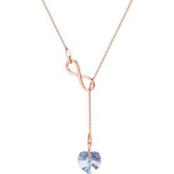 Naszyjniki damskie: Pozłacany naszyjnik z kryształem Swarovski