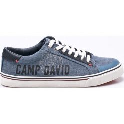 Camp David - Tenisówki. Niebieskie trampki męskie marki Camp David, bez wzorów, ze skóry, na sznurówki. W wyprzedaży za 199,90 zł.