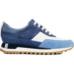 Geox Tabelya Tenisówki Niebieski. Niebieskie trampki i tenisówki damskie Geox, bez wzorów, ze skóry, bez zapięcia. Za 585,95 zł.