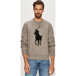 Polo Ralph Lauren - Bluza. Szare bluzy męskie Polo Ralph Lauren, s, z aplikacjami, z bawełny, z okrągłym kołnierzem, bez rękawów, bez kaptura. W wyprzedaży za 549,90 zł.