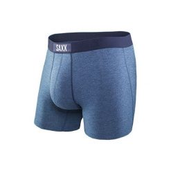 SAXX Męskie bokserki Vibe Boxer Brief Indigo (rozmiar M). Niebieskie slipy męskie termoaktywne Saxx, bez wzorów. W wyprzedaży za 102,00 zł.