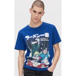 Koszulka Naruto Shippuden - Granatowy. Niebieskie koszulki męskie Cropp, s, bez wzorów, bez kołnierzyka, bez rękawów. W wyprzedaży za 44,99 zł.
