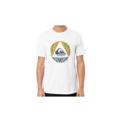 T-shirty z krótkim rękawem Quiksilver Live On The Edge Mens T Shirt. Białe t-shirty męskie Quiksilver, s, bez wzorów, bez kołnierzyka, krótkie. Za 110,66 zł.