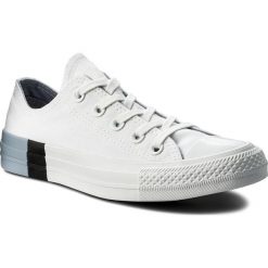 Trampki CONVERSE - Ctas Ox 159522C White/Glacier Grey/White. Białe trampki i tenisówki damskie Converse, bez wzorów, z gumy, bez zapięcia. W wyprzedaży za 199,00 zł.