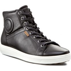 Sneakersy ECCO - Soft 7 Ladies 43002301001 Black. Czarne półbuty damskie ecco, na imprezę, bez wzorów, ze skóry, bez obcasa, na obcasie, bez zapięcia. W wyprzedaży za 359,00 zł.