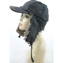 Czapka damska Uszatka z daszkiem szara r. 56-58. Szare czapki z daszkiem damskie marki FORCLAZ, z materiału. Za 36,52 zł.