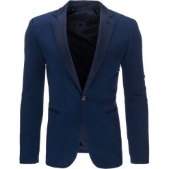 Marynarki męskie: Marynarka męska casual granatowa (mx0301)