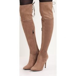 Khaki Kozaki Darla. Brązowe buty zimowe damskie marki vices, na wysokim obcasie. Za 49,99 zł.