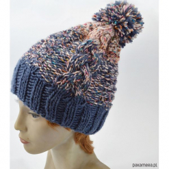 Czapka Wełniana Merino. Szare czapki zimowe damskie Pakamera, z wełny. Za 195,00 zł.
