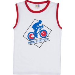 TXM Koszulka chłopięca bez rękawów 128 BIAŁY. Białe t-shirty chłopięce TXM, bez wzorów, bez rękawów. Za 9,99 zł.