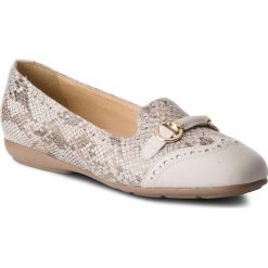 Półbuty GEOX - D Annytah C D827NC 04185 C1002 Off White. Brązowe półbuty damskie skórzane Geox, na płaskiej podeszwie. W wyprzedaży za 249,00 zł.