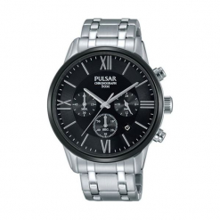 Zegarek "PT3805X1" w kolorze srebrnym. Szare, analogowe zegarki męskie marki Lorus, Pulsar, srebrne. W wyprzedaży za 489,95 zł.