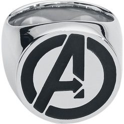 Avengers Signet Ring Pierścień srebrny. Szare sygnety męskie marki Avengers, srebrne. Za 99,90 zł.