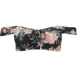 Stroje dwuczęściowe damskie: Billabong LET IT BLOOM LACE UP Góra od bikini black sands