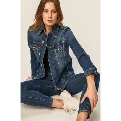 Calvin Klein Jeans - Kurtka jeansowa. Niebieskie kurtki damskie Calvin Klein Jeans, s, bez wzorów, z elastanu, krótkie, bez kaptura. Za 449,90 zł.