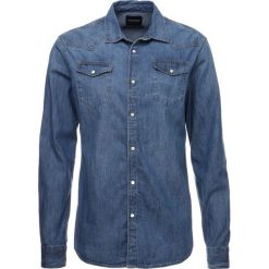 Scotch & Soda EASY CLASSIC FIT WESTERN Koszula indigo. Niebieskie koszule męskie Scotch & Soda, s, bez wzorów, z bawełny, bez kołnierzyka, bez rękawów. Za 389,00 zł.