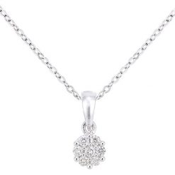 Złoty naszyjnik z diamentową zawieszką - dł. 46 cm. Szare naszyjniki damskie REVONI, z diamentem, złote. W wyprzedaży za 439,95 zł.