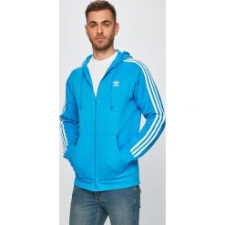 Adidas Originals - Bluza. Niebieskie bluzy męskie adidas Originals, m, bez wzorów, z elastanu, z kapturem, bez rękawów, z kapturem. Za 329,90 zł.