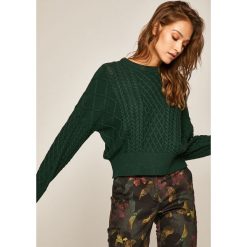 Medicine - Sweter Basic. Zielone swetry damskie MEDICINE, s, bez wzorów, z bawełny, bez rękawów, bez kaptura. W wyprzedaży za 79,90 zł.