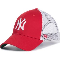 Czapka z daszkiem 47 BRAND - New York Yankees B-BRANS17CTP-RD Red. Czerwone czapki damskie 47 Brand, bez wzorów, z bawełny. Za 89,00 zł.