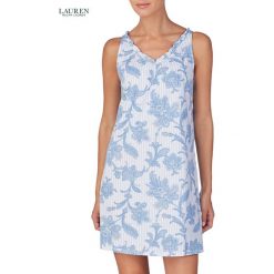 Koszula nocna Lauren Ralph Lauren 21704. Koszule nocne damskie LAUREN by Ralph Lauren, bez wzorów, bez kołnierzyka, bez rękawów. Za 275,00 zł.