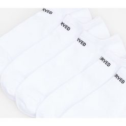 Kapcie męskie: 5 pack białych skarpetek Biały