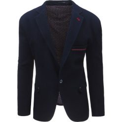 Marynarki męskie: Marynarka męska casual granatowa (mx0361)