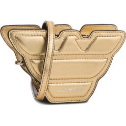 Torebka EMPORIO ARMANI - Y3B104 YDF8E 82719 Gold/Black. Żółte listonoszki damskie Emporio Armani, ze skóry. W wyprzedaży za 799,00 zł.