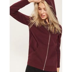 Bluza basic - Bordowy. Czerwone bluzy damskie House, s, bez wzorów, bez kołnierzyka, bez rękawów, bez kaptura. Za 59,99 zł.