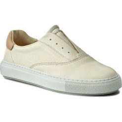 Tenisówki MARC O'POLO - 701 14053501 102 Offwhite 110. Brązowe półbuty damskie Marc O'Polo, bez wzorów, ze skóry, bez zapięcia. W wyprzedaży za 399,00 zł.